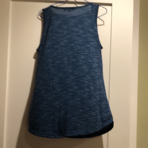 Candy Couture tank top in a mottled blue. Size L - Picture 5 of 5